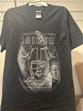 Oakland Raiders Black Graphic Short Sleeve Tee